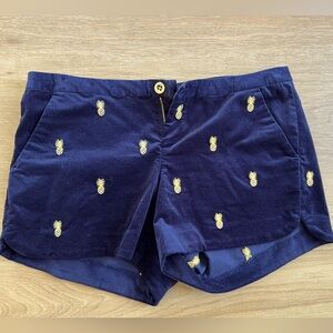 Lilly Pulitzer Adie Velvet Shorts, Size 6 LIKE NEW